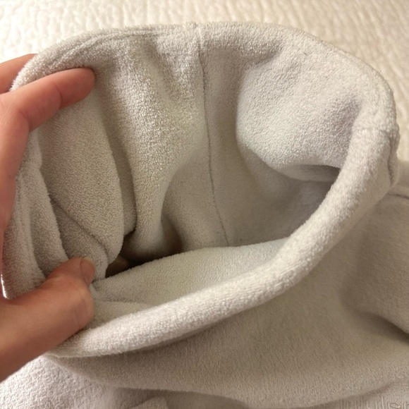 Lululemon Looped Terry Fleece Funnel Neck Bone Size 2 - Picture 9 of 11